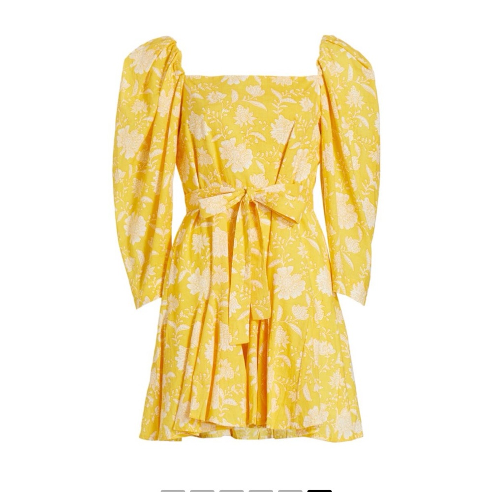 Belted Puff Sleeve Minidress